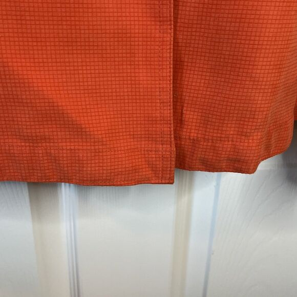 Bernardo Vintage Orange Button Down Padded Shoulder Trench Coat Medium - Picture 6 of 13